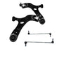 For Toyota Auris 2006-2016 Front Lower Wishbones Arms and Drop Links Pair