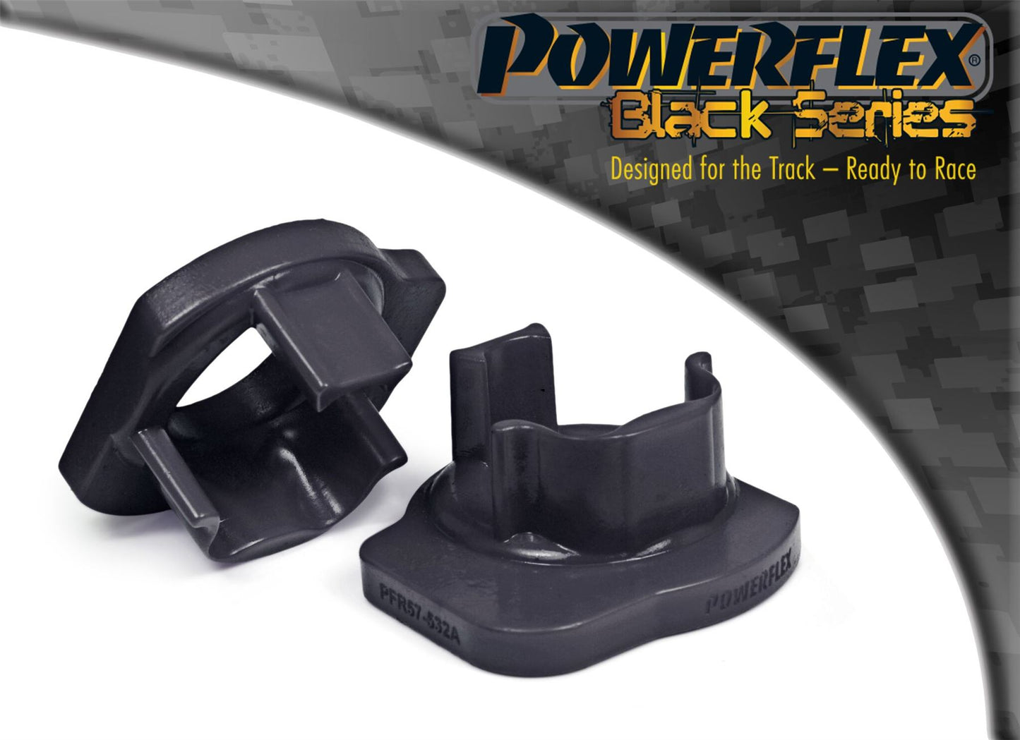 Porsche 997 (2005-2012) PowerFlex Black Gearbox Front Mounting Bush Insert Kit