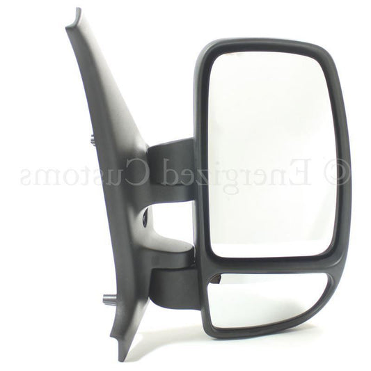 Vauxhall Movano Van 2003-2010 Manual Wing Door Mirror Black Cover Drivers Side