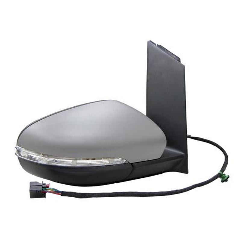 VW Touran Mk2 9/2010- Powerfolding Wing Door Mirror Primed Cover Drivers Side
