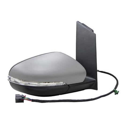 VW Touran Mk2 9/2010- Powerfolding Wing Door Mirror Primed Cover Drivers Side