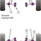 For Porsche Cayman 987C 2005-2012 PowerFlex Front Track Control Arm Inner Bush