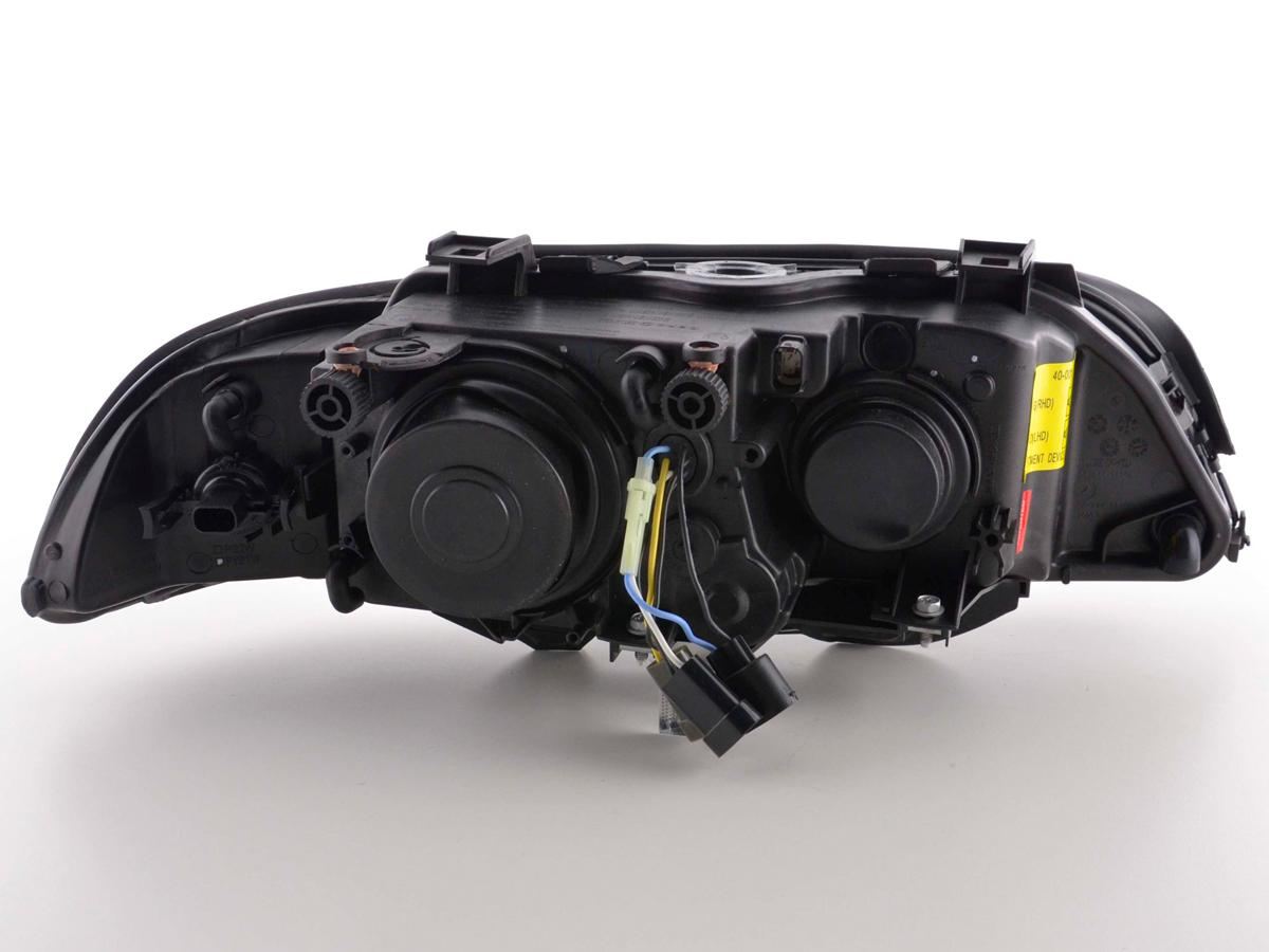 BMW 5 SERIES E39 SALOON & ESTATE 1996-2000 BLACK ANGEL EYES HEADLIGHTS PAIR