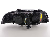BMW 5 SERIES E39 SALOON & ESTATE 1996-2000 BLACK ANGEL EYES HEADLIGHTS PAIR