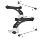 For Vw Touran 2003-2011 Front Lower Wishbones Arms and Drop Links Pair