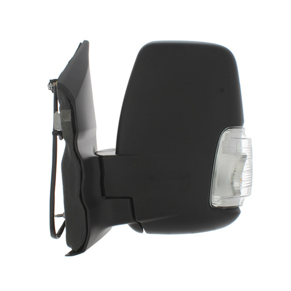 Ford Transit Mk8 2014-2019 Black Manual Short Arm Wing Door Mirror Left