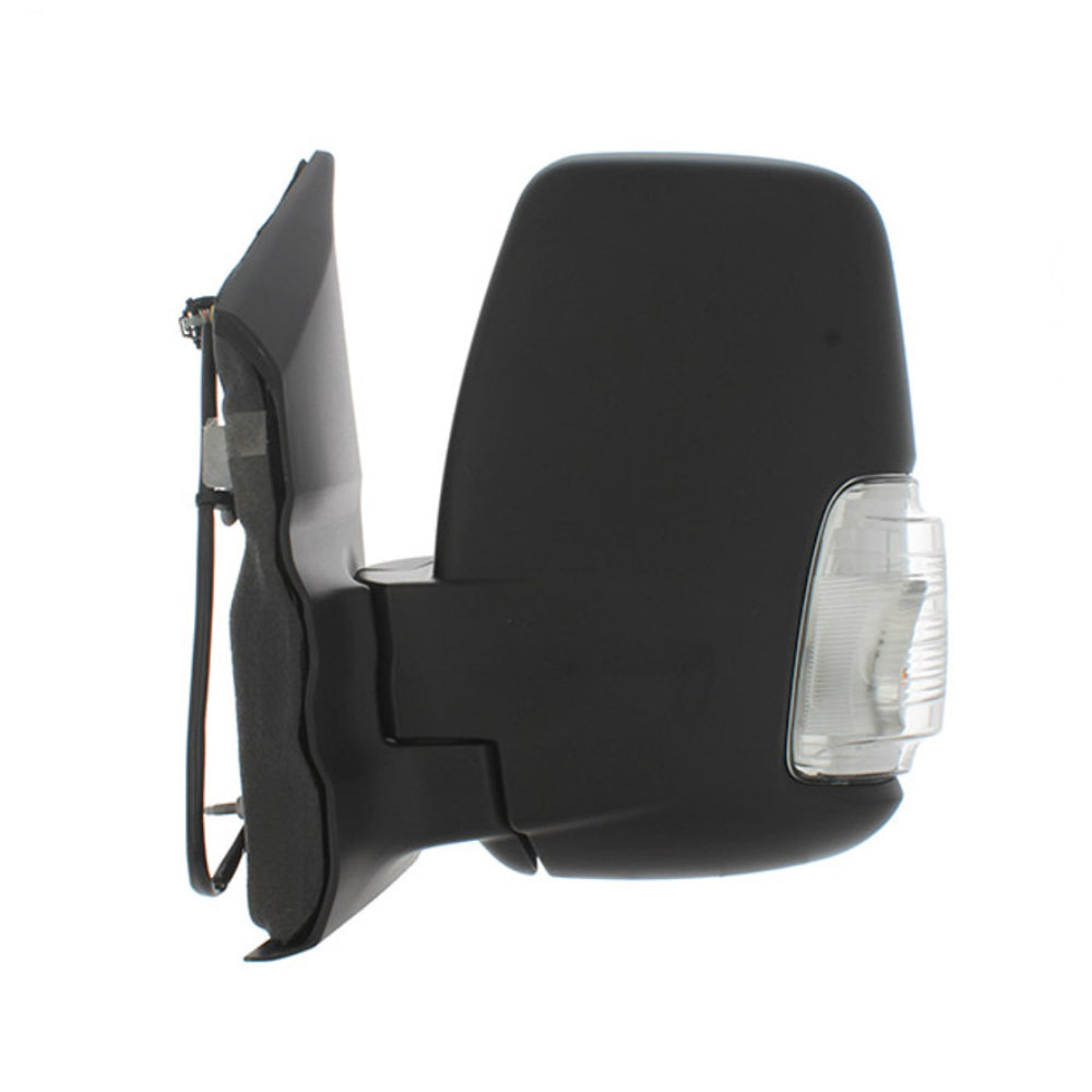 Ford Transit Mk8 2014-2019 Black Manual Short Arm Wing Door Mirror Left