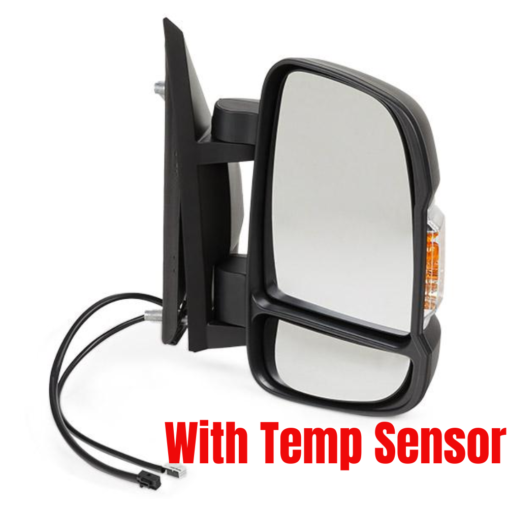 Fiat Ducato 2006-2023 Short Arm Electric Wing Door Mirror Inc Temp Sensor