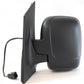Fiat Scudo Van 2007- Electric Black Wing Door Mirror Single Glass Passenger Side