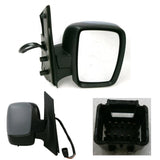 Fiat Scudo Wing Mirror Electric Powerfolding Primed Drivers Side 2007-2015