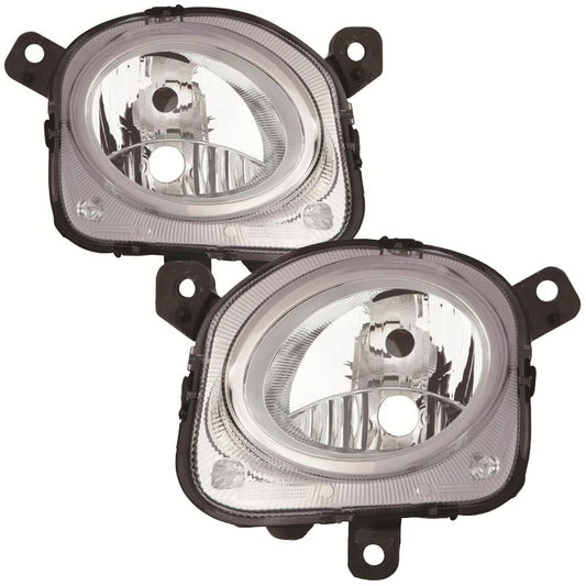 FIAT 500 HATCHBACK 2012- FRONT HIGH BEAM & SIDE LIGHTS LAMPS 1 PAIR O/S & N/S