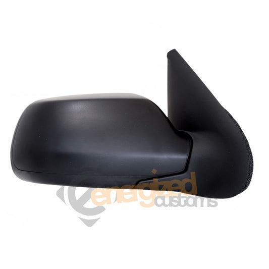Mazda 2 2003-2007 Cable Adjust Wing Door Mirror Black Cover Drivers Side