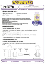 For Audi A5 Quattro 2007-2016 PowerFlex Rear Anti Roll Bar Link Bush