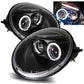 VOLKSWAGEN BEETLE  1998-2005 BLACK ANGEL EYES HEADLIGHTS PAIR