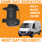 Citroen Relay 2006-2020 Short Arm Wing Mirror Cover Black Left Side