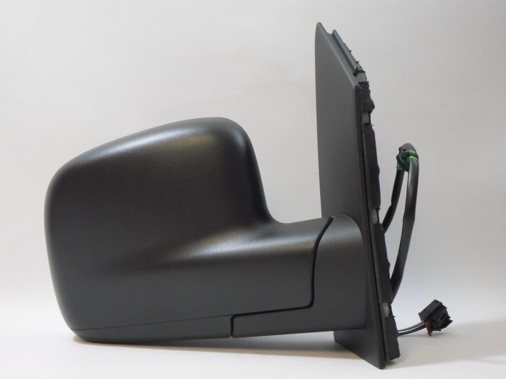 Volkswagen Caddy Van Mk3 2004-2010 Electric Black Wing Door Mirror Drivers Side