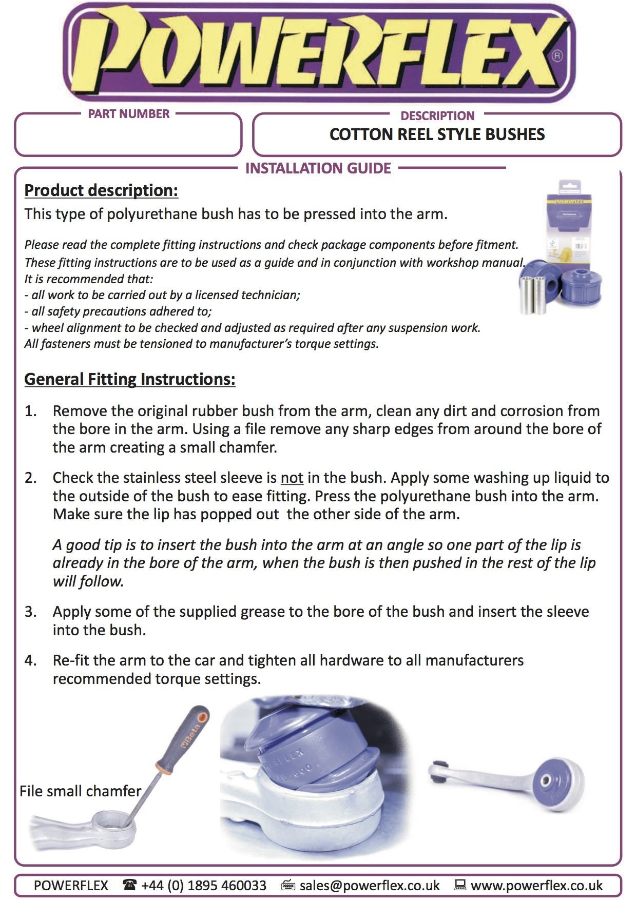 For Lancia Delta Gen 3 (2008-2014) PowerFlex Black Front Wishbone Rear Bush