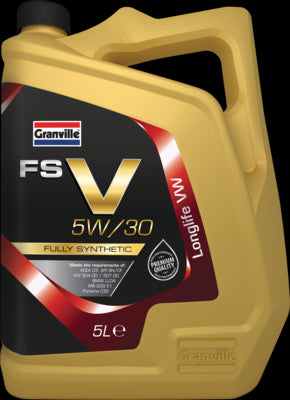 Car Engine Oil Granville FS-V Longlife VAG SAE 5W30 Fully Synthetic 5L 5 Litre