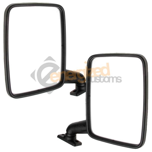 VW T25/T3 Transporter 1979-1992 Manual Black Wing Mirror Pair Left & Right