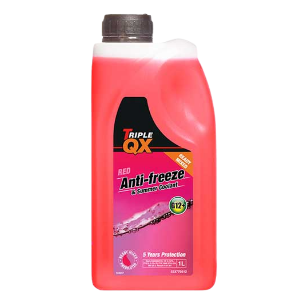 Triple QX Red Antifreeze Summer Coolant G12 Ready Mixed 1L 1 Litre