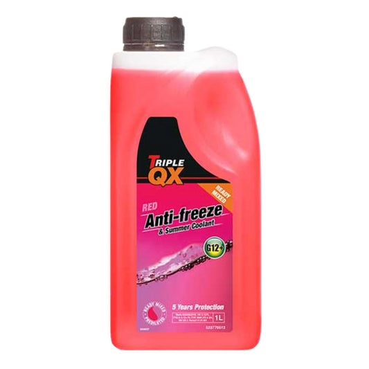 Triple QX Red Antifreeze Summer Coolant G12 Ready Mixed 1L 1 Litre