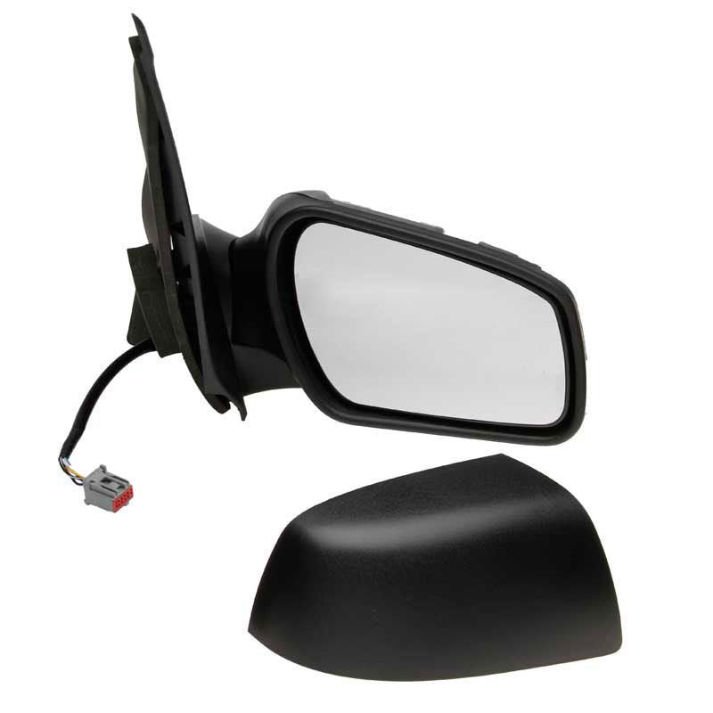 Ford Fiesta Mk6 2005-2008 Electric Wing Door Mirror Textured Black Drivers Side