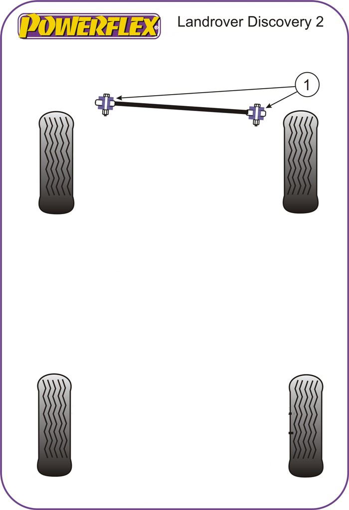 For Land Rover Discovery 2 (1999-2004) PowerFlex Exhaust Mount