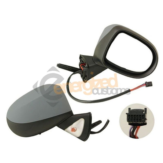 Renault Modus 2008-2012 Electric Wing Door Mirror Primed Cover Drivers Side