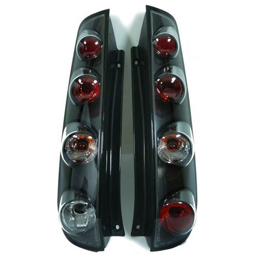 FORD FIESTA MK6 3 DOOR 2002-10/2005 REAR TAIL LIGHTS BLACK LEXUS PAIR