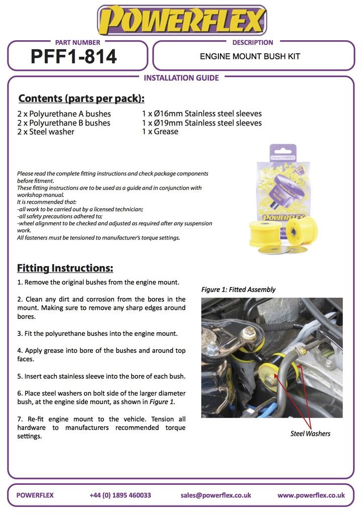 For Alfa GTV & Spider 1995-2005 PowerFlex Engine Mount Kit V6 Only