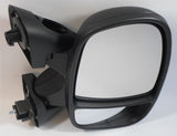 Vauxhall Vivaro Van 2001-2010 Electric Wing Door Mirror Black Cover Drivers Side