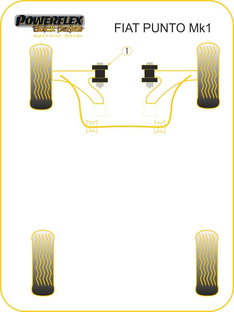 For Fiat Punto MK1 1993-1999 PowerFlex PowerAlign Camber Bolt Kit