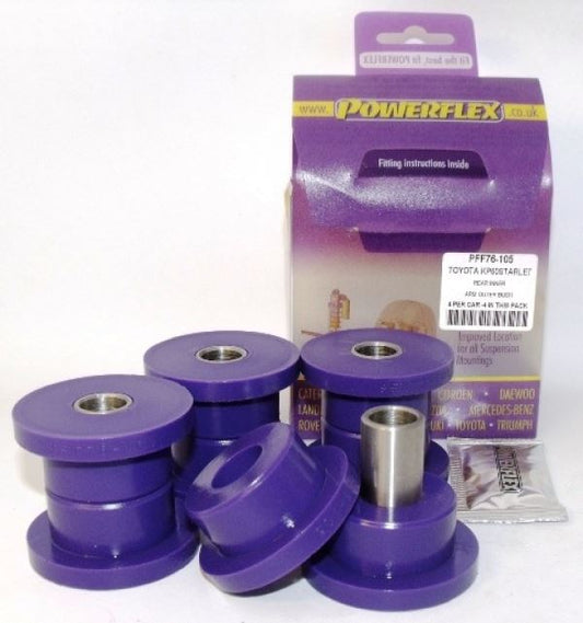 For Toyota Starlet KP60 RWD PowerFlex Rear Inner Bar Link Bush
