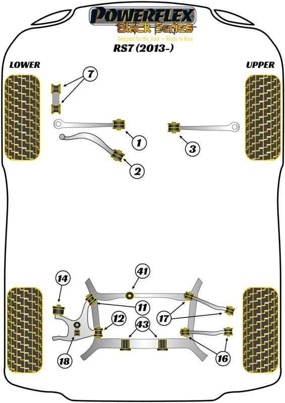 Audi RS7 (2013-) Front Anti Roll Bar Link Bush 10mm