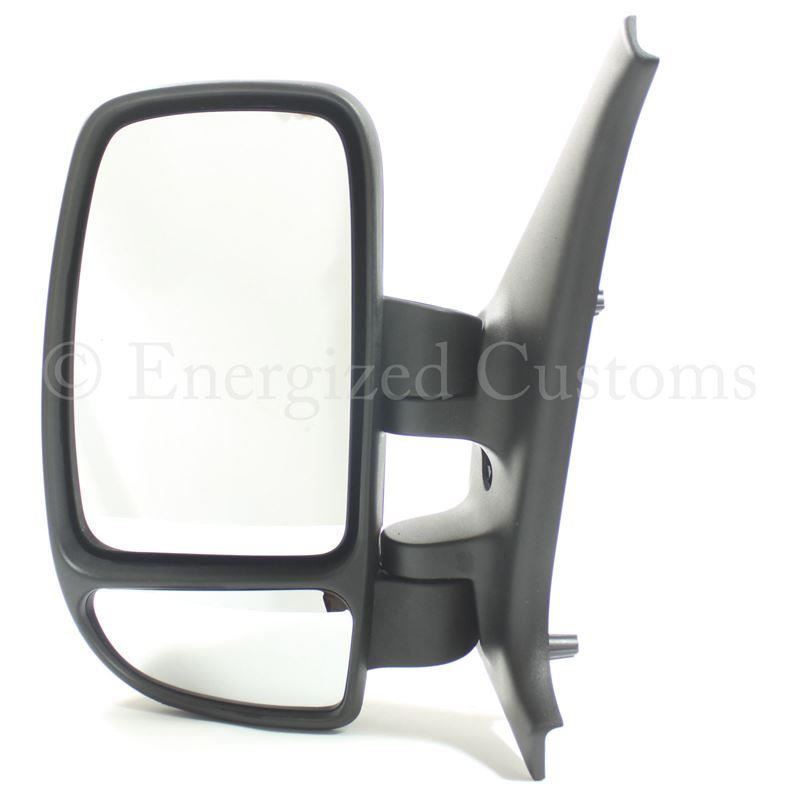Renault Master Van 2003-2010 Manual Wing Door Mirror Black Cover Passenger Side