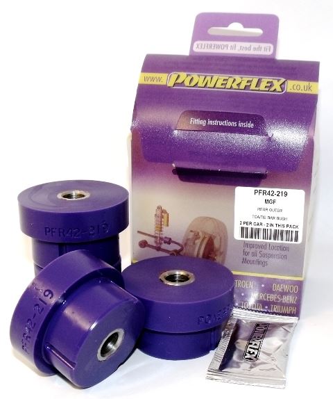 For MG MGF up to 2002 PowerFlex Rear Lower Arm To Tie Bar Bush