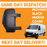 Vauxhall Movano 2010-2020 Wing Mirror Cover Black Right Side