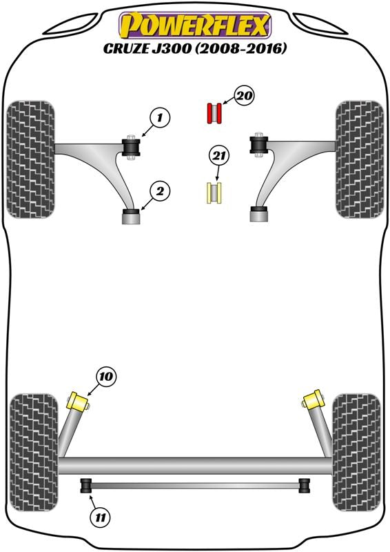 Holden Cruze MK1 J300 (2008-2016) Rear Engine Mounting Insert Diesel