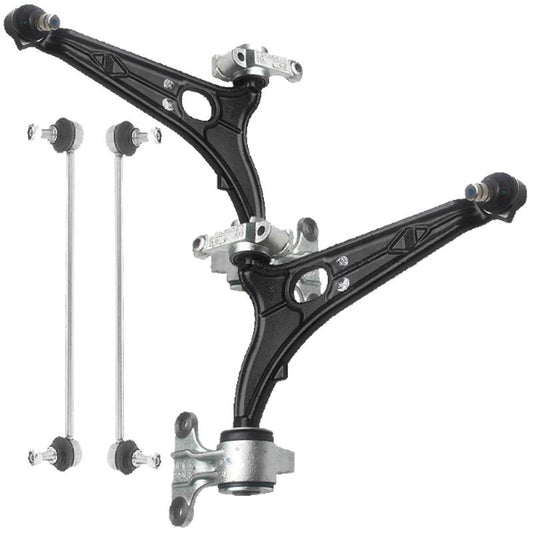 For Fiat Scudo 2007-2015 Front Lower Wishbones Arms and Drop Links Pair