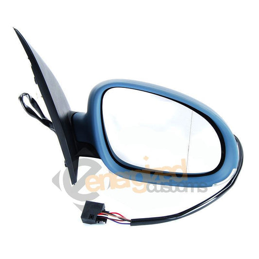 VW Golf Mk5 2003-2009 Electric Wing Door Mirror Primed Cover Drivers Side