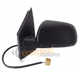 VW Polo Mk4 2002-2005 Electric Wing Door Mirror Black Cover Passenger Side