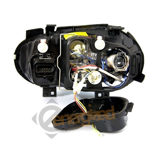 VW GOLF MK4 1998-2004 BLACK ANGEL EYES HALO HEADLIGHTS PAIR