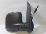 Fiat Fiorino 2008- Cable Adjust Wing Door Mirror Black Cover Drivers Side