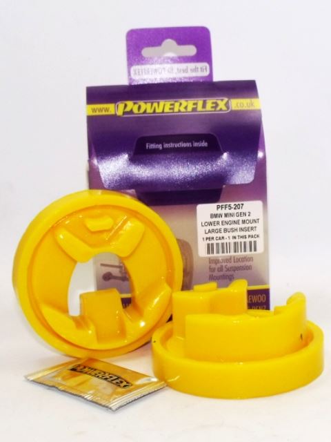 For Mini R55/56/57 2006-2013 PowerFlex Lower Engine Mount Large Bush Insert