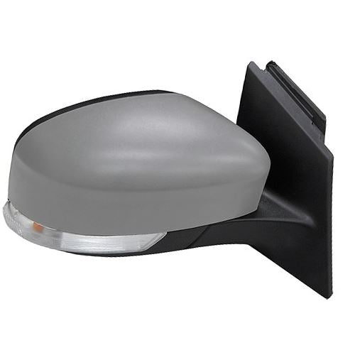 Ford Focus MK3 Door Wing Mirror Electric 2011-2017 Grey Primed Cover Driver Side