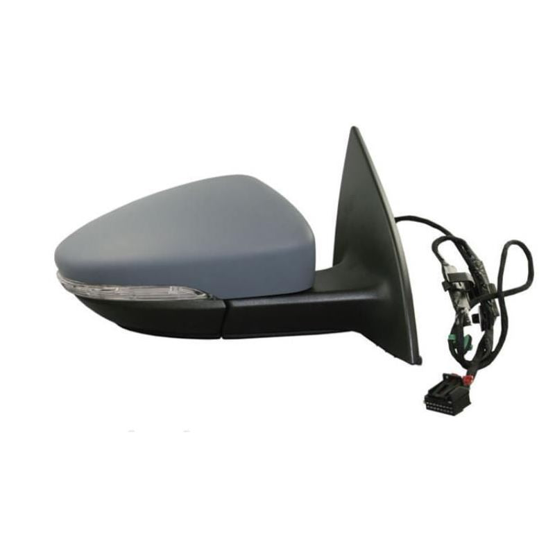 Volkswagen Passat CC 2011-2015 Electric Wing Door Mirror Primed Cover Drivers Side