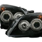 VAUXHALL ASTRA H MK5  5/2004-2010 BLACK ANGEL EYES HEADLIGHTS PAIR