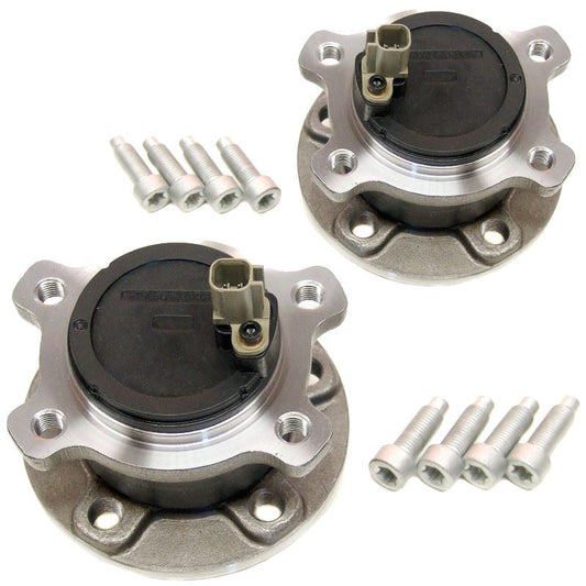For Volvo S80 Mk2 2006-2016 Rear Hub Wheel Bearing Kits Pair
