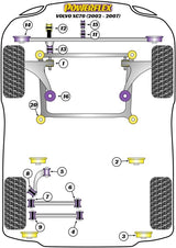 Volvo XC70 P2 (2002-2007) PowerFlex Front Wishbone Rear Bush