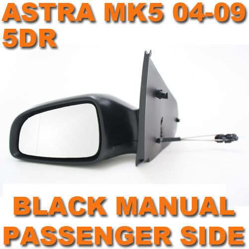 Vauxhall Astra H Van 10/2006-2009 Cable Black Wing Door Mirror Passenger Side